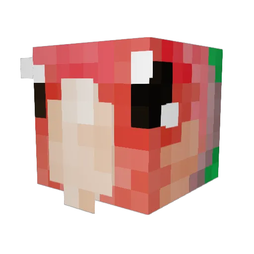 Mack_Relsen Minecraft avatar head, 3D render