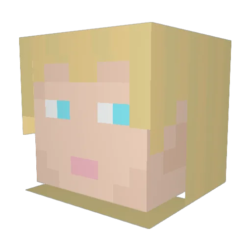 Macka714 Minecraft avatar head, 3D render