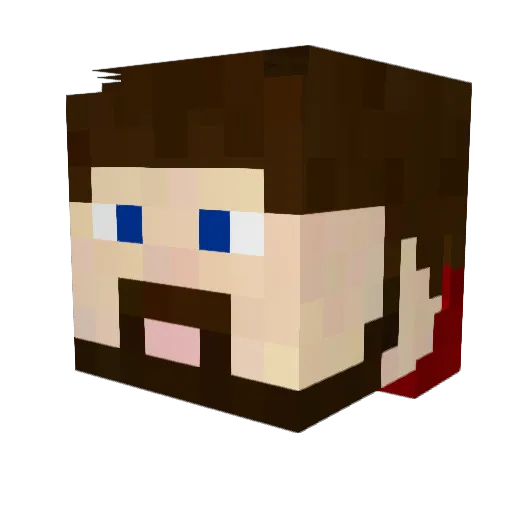 MackaBoy26 Minecraft avatar head, 3D render