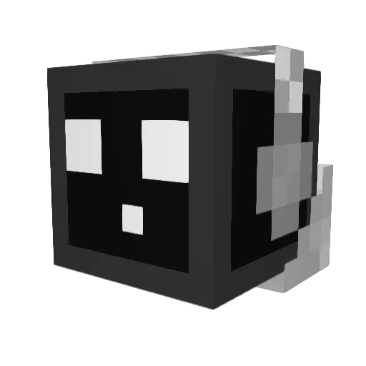 Mackalnarr Minecraft avatar head, 3D render