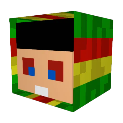 Mackamo12345 Minecraft avatar head, 3D render