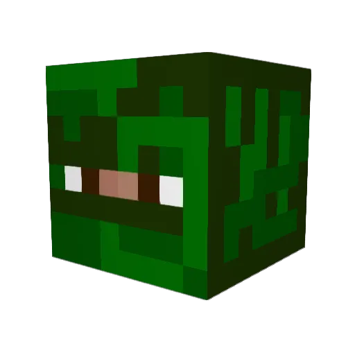 Mackattack18 Minecraft avatar head, 3D render