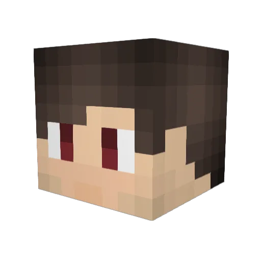Mackdaddypayne Minecraft avatar head, 3D render