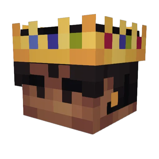 Mackdre Minecraft avatar head, 3D render