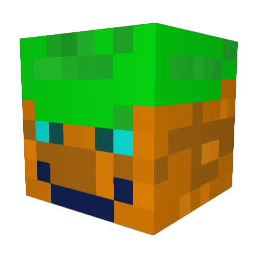 Mackemackan Minecraft avatar head, 3D render