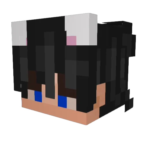 Macken_ Minecraft avatar head, 3D render