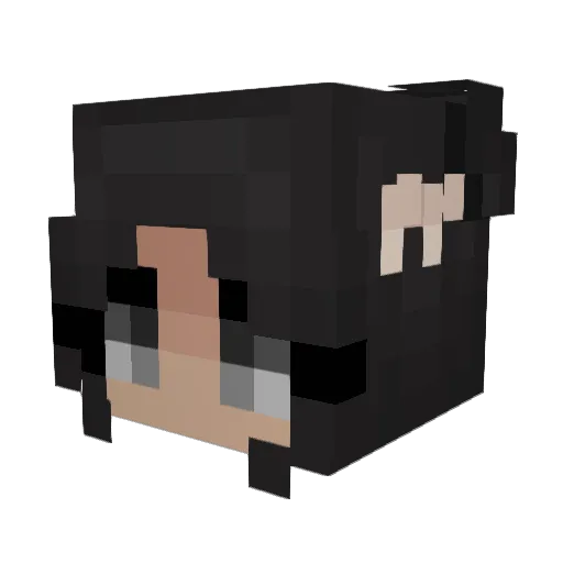 Mackfancy Minecraft avatar head, 3D render