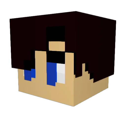 Mackie48 Minecraft avatar head, 3D render