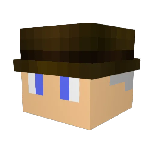 Mackies Minecraft avatar head, 3D render