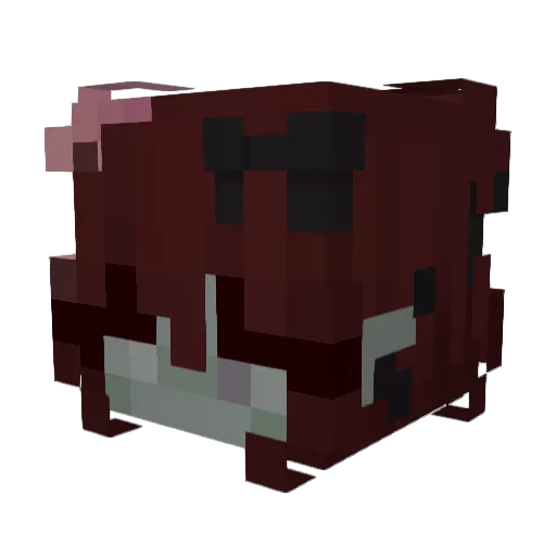 Mackimouse Minecraft avatar head, 3D render