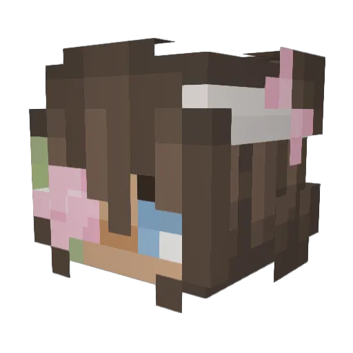 Mackkyyy Minecraft avatar head, 3D render