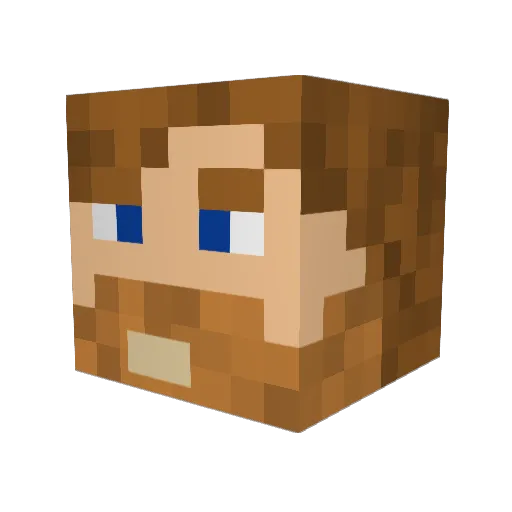 Mackman81 Minecraft avatar head, 3D render