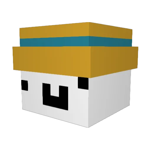 Mackrob1 Minecraft avatar head, 3D render
