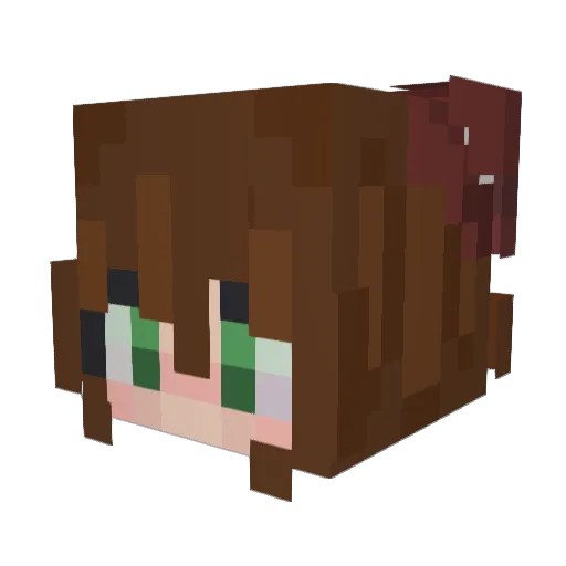 MacksAFK Minecraft avatar head, 3D render