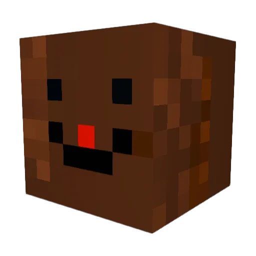 Mackth Minecraft avatar head, 3D render