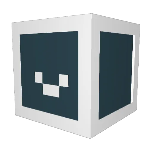 MackyuuuTwo Minecraft avatar head, 3D render
