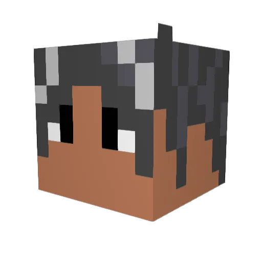 Macley Minecraft avatar head, 3D render