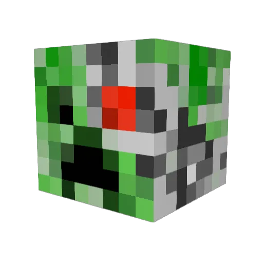 MacnCheeseKid Minecraft avatar head, 3D render
