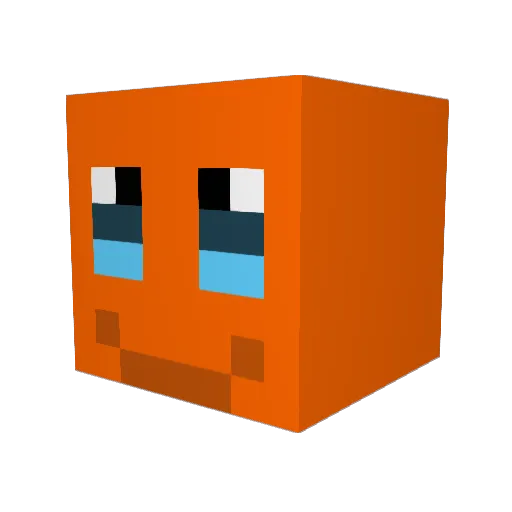 Macrides Minecraft avatar head, 3D render