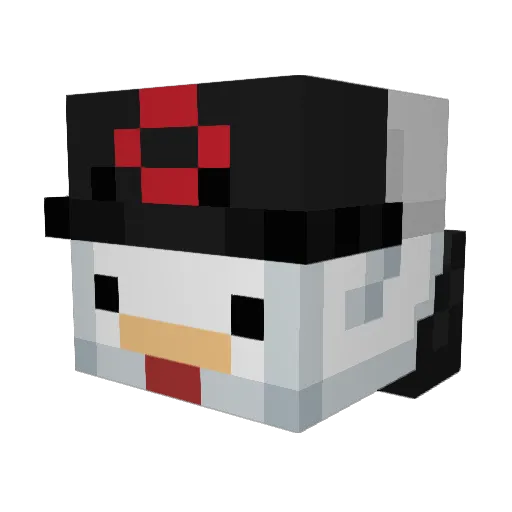 MacroFinger Minecraft avatar head, 3D render