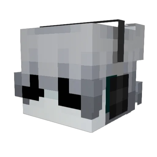 Macroskillsz Minecraft avatar head, 3D render