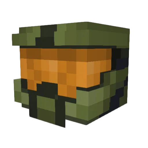 Macs150 Minecraft avatar head, 3D render