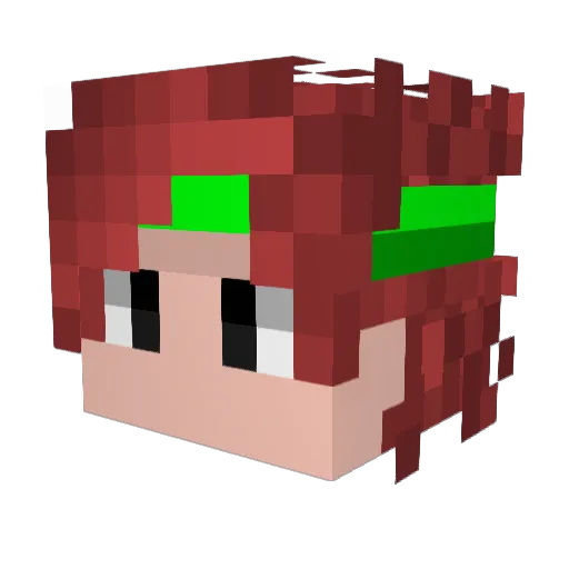Macsim001 Minecraft avatar head, 3D render