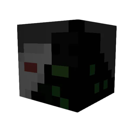 Mactac2000 Minecraft avatar head, 3D render