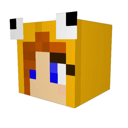MactheMenace Minecraft avatar head, 3D render