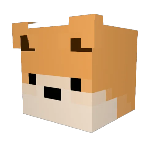 Macx17 Minecraft avatar head, 3D render