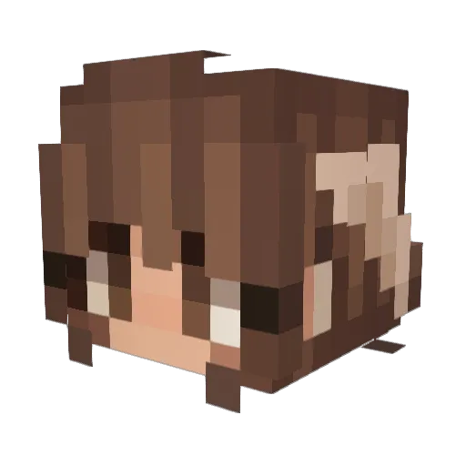 Macy931 Minecraft avatar head, 3D render