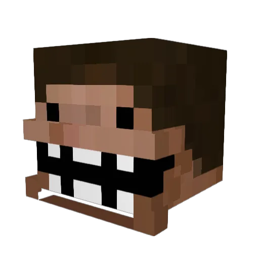 Macynzee Minecraft avatar head, 3D render