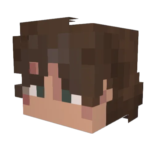 Maczo00 Minecraft avatar head, 3D render