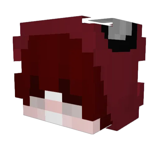 Mad1xq Minecraft avatar head, 3D render