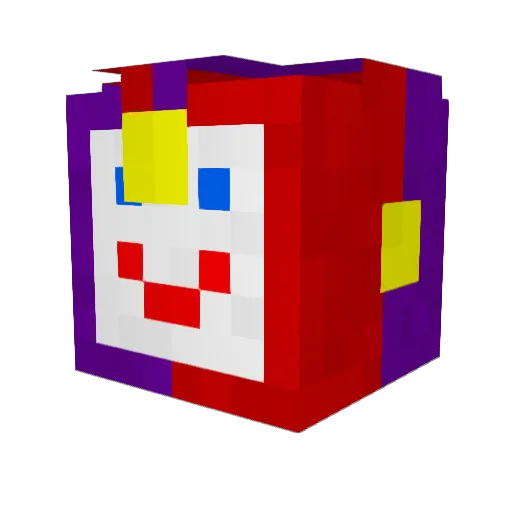 Mad8080 Minecraft avatar head, 3D render