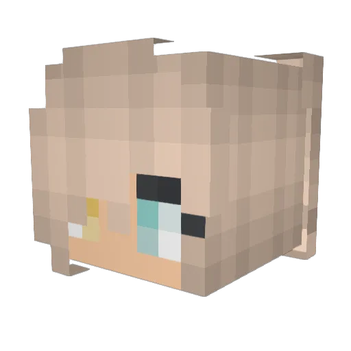 Mad88 Minecraft avatar head, 3D render
