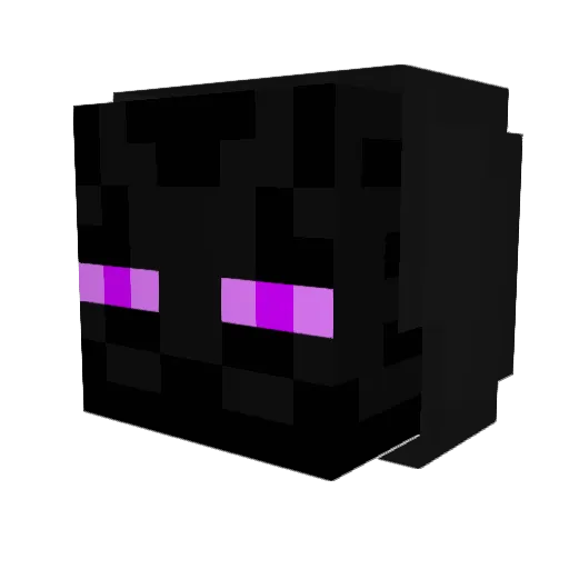 Mad Minecraft avatar head, 3D render
