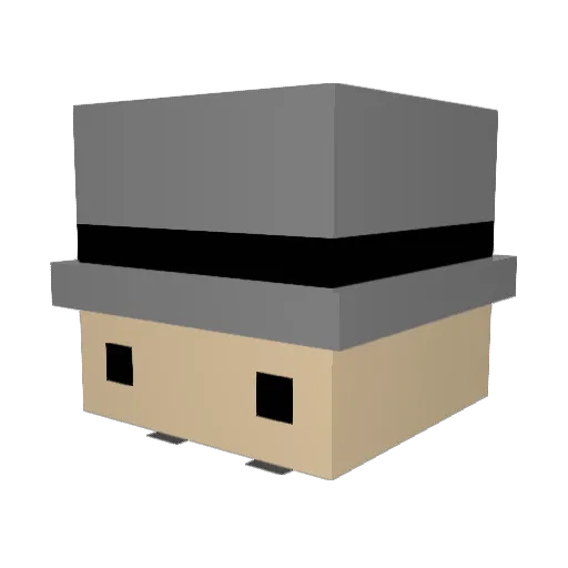 MadBar0n Minecraft avatar head, 3D render