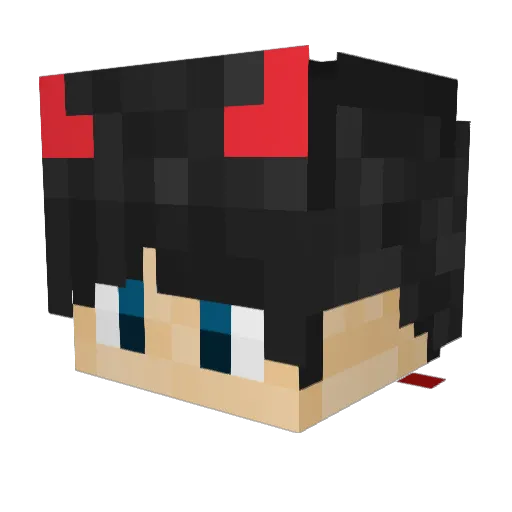 MadBayMan Minecraft avatar head, 3D render