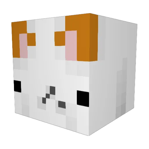 MadBeagle10 Minecraft avatar head, 3D render