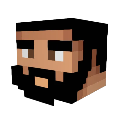 MadBoi4k Minecraft avatar head, 3D render