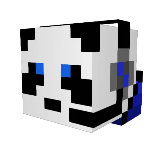 MadBoy262 Minecraft avatar head, 3D render