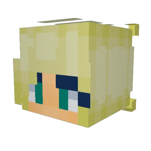 MadCatWithABox Minecraft avatar head, 3D render