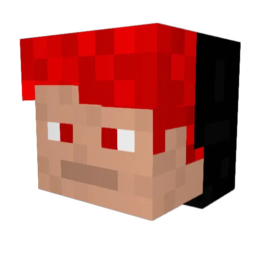 MadCharlie Minecraft avatar head, 3D render