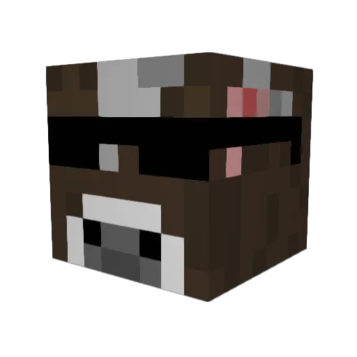 MadCow4494 Minecraft avatar head, 3D render