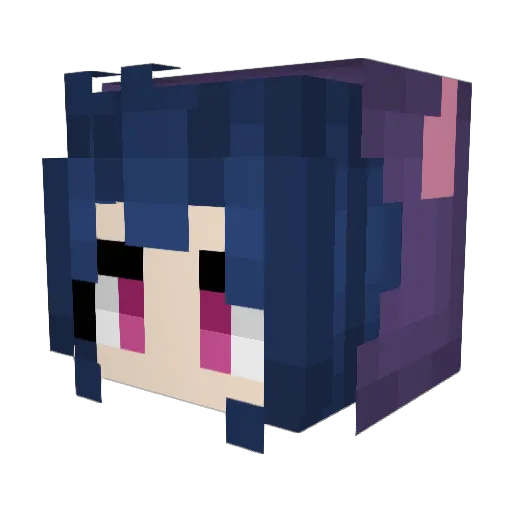 MadCry Minecraft avatar head, 3D render