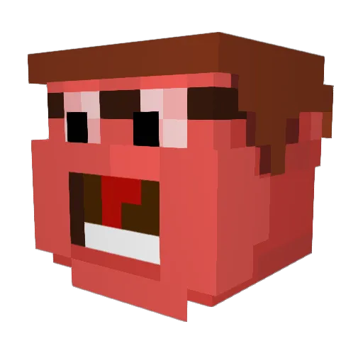 MadDewier Minecraft avatar head, 3D render