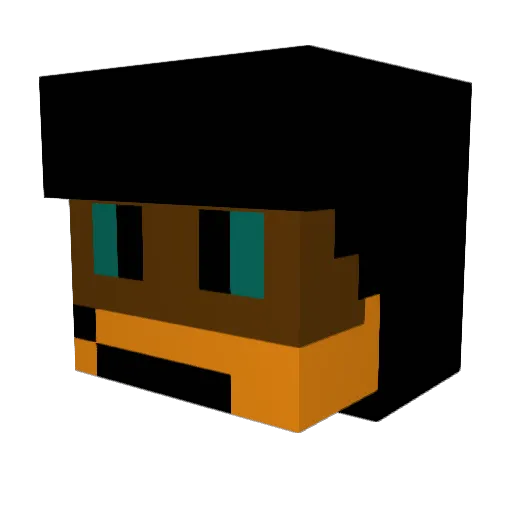 MadDocSP Minecraft avatar head, 3D render
