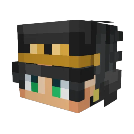 MadDogZyzz Minecraft avatar head, 3D render