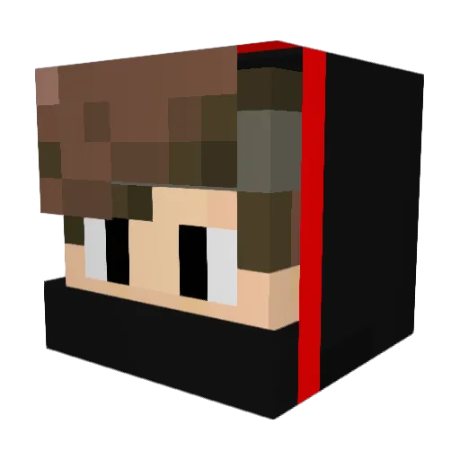 MadFox77 Minecraft avatar head, 3D render
